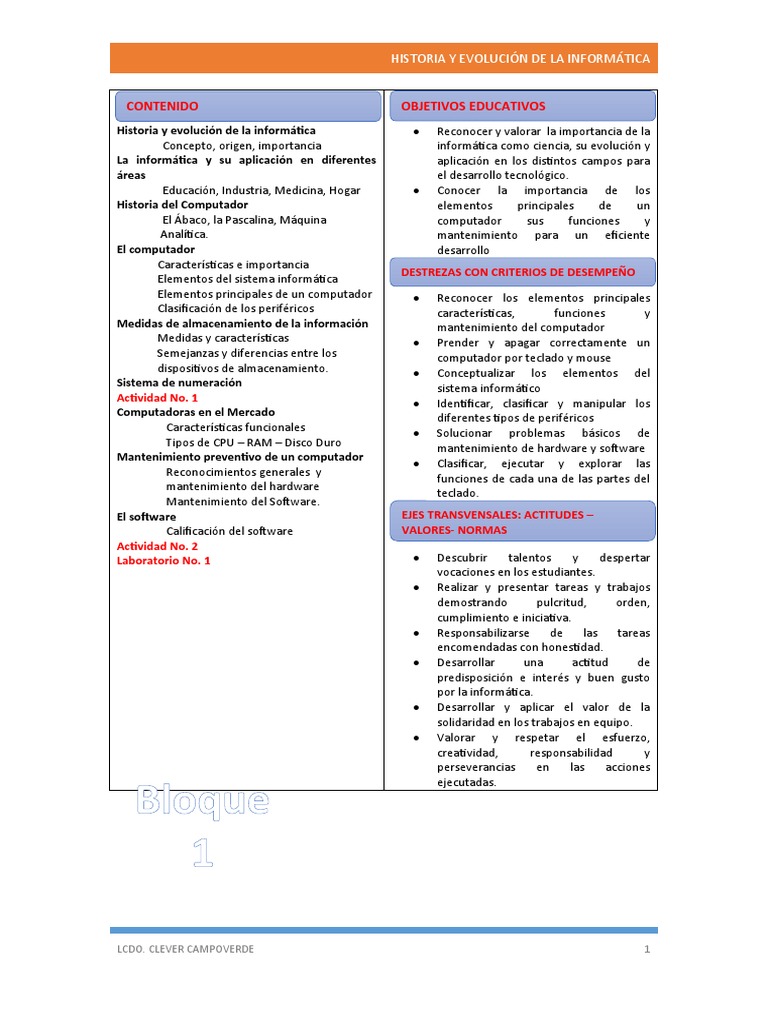 Historia y Evolución de la Informática | PDF | Informática | Hardware ...