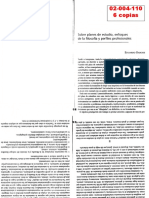 Rabossi - Sobre Planes de Estudio, Enfoques de La Filosofía