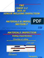 TWI CSWIP 3.2 WIS 10 Senior Welding Inspection Materials & Inspection Section 7