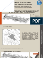 Evaluación proceso soldadura estructura parqueo Bellasvista