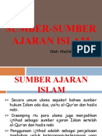 MSI Pertemuan Ke 5 Dan 6 SUMBER-SUMBER AJARAN ISLAM