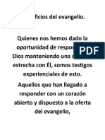 Beneficios Del Evangelio