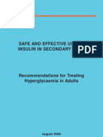 Safe and Effective Use of Insulin in Secondary Care: August 2006