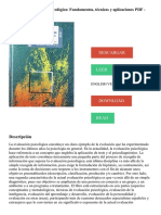Manual de evaluación psicológica_ Fundamentos, técnicas y aplicaciones PDF - Descargar, Leer