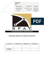 BPAC-PLANT-SOP-09 Melakukan Service Maintenance Alat Berat Dan Support