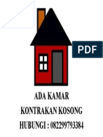 Info Kontrakan Kosong