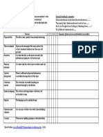 Peer Feedback Matrix Introduction & Outline