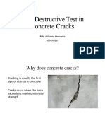 Non-Destructive Test in Concrete Cracks