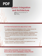 System Integration and Architecture - P2