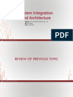 System Integration and Architecture - P3