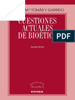 Tomás y Garrido, Gloria María - Cuestiones actuales de bioética