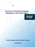 Prescription Eyeglass Regulations Summary