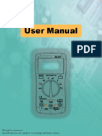 User Manual: All Rights Reserved. Specifications Are Subject To Change Without Notice