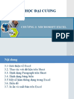 Bai Giang Tin Hoc DC Chuong 03 - Excel