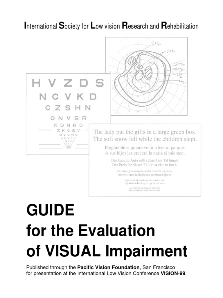 Guide For The Evaluation of VISUAL Impairment I S L R R PDF Visual