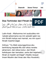 Doa Terhindar Dari Fitnah Dajjal