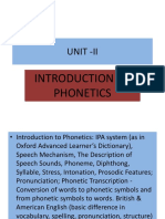 Commu - UNIT 2 Introduction To Phonetics