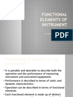 Functional Elements of Instrumentation