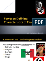 Fourteen Defining Characteristics of Fascism Slides