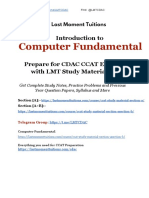 Introduction To Computers Fundamentals