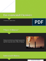 Environmental Chemistry: Presentation By: Siddhesh Thorat