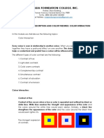 Module 10 - Color Description and Color Theories-Color Interaction