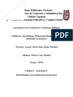 Unidad 2 - Actividad 2: Metodologías de La Planeación Prospectiva