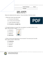 Science 4: Third - Quarter Written Test No. 3