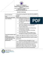 Department of Education: Project Proposal