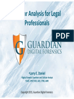 Cellular Analysis For Legal Professionals: - Larry E. Daniel