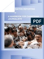 Guide to Investigative Reporting in Cambodia provides history of media development