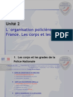 L'organisation policière en France. Les corps et les grades