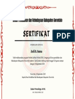 Sertifikat: Dinas Pendidikan Dan Kebudayaan Kabupaten Gorontalo