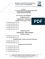 Posturi Asistenti Perioada Determinata 2021-2022 Sem I