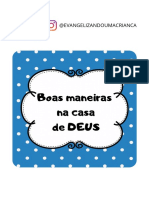 Boas maneiras na casa de Deus