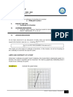 Self-Learning Module Basic Calculus Quarter 3 - Week 06 - S.Y. 2020 - 2021