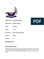 Business Letter Analysis