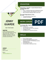 Jenny Guarde: Education