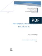 Historia Das Instituicoes Politicas III