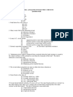 18Eec201J - Analysis of Electric Circuits Question Bank