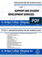 Academic Support and Student Development Services: Area-E