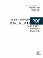 Romana - Bacalaureat Limba Si Literatura Romana Profil Uman - Florin Ionita, Mar