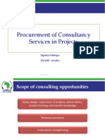 01 Procurement Consultancy Services