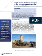 Tackling Complex Problems: Analysis of The AN/TPQ-53 Counterfire Radar