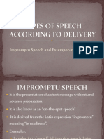 Types of Speech Accroding To Delivery2