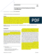 Young Adults On The Autism Spectrum and Early Employment Related Experiences: Aspirations and Obstacles