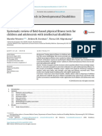 Systematic Review of Field-Based Physical Fitness Tests For Children and Adolescents With Intellectual Disabilitie