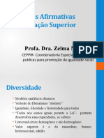 Politicas Afirmativas na Educação Superior: Diversidade, Igualdade e Desigualdades