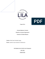 Informe Individual Del Sistema de Talento Humano Pablo Simbaña