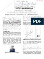 Evaluation of Support Vector Machines SVM For Classification With Imbalanced Datasets